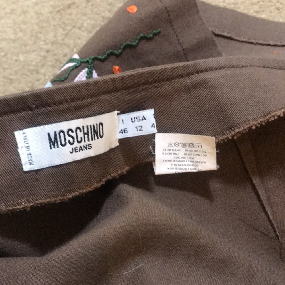🌸NEW🌸 Moschino Cheap and Chic Vintage Rare Flower Sequin Skirt - Picture 12 of 16